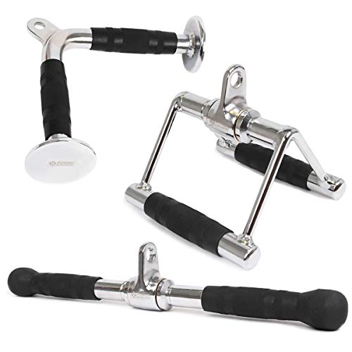 POWER GUIDANCE Accesorio de Cable para Prensa de Tríceps, Accesorios para Máquinas de Pesas, Mango en V con Rotación, Barra Giratoria, Barra en Forma de V (V Handle+Rotating Bar+V-Shaped Bar) POWER GUIDANCE Accesorio de Cable para Prensa de Tríceps, Accesorios para Máquinas de Pesas, Mango en V con Rotación, Barra Giratoria, Barra en Forma de V (V Handle+Rotating Bar+V-Shaped Bar)