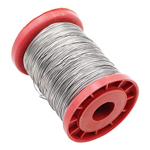 PROBEEALLYU Alambre de acero inoxidable para apicultura de abeja colmena, herramienta de base de 0,5 mm 500 g PROBEEALLYU Alambre de acero inoxidable para apicultura de abeja colmena, herramienta de base de 0,5 mm 500 g