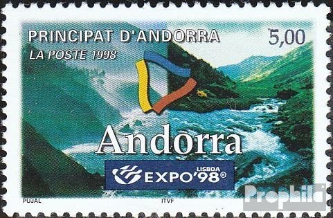 Prophila Collection Andorra - francés Correos Michel.-No..: 526 (Completa.edición.) 1998 Expo (Sellos para los coleccionistas)