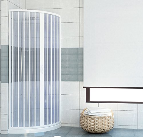 PVC extensible de ducha apertura central semicircular de la puerta 70/80 PVC extensible de ducha apertura central semicircular de la puerta 70/80