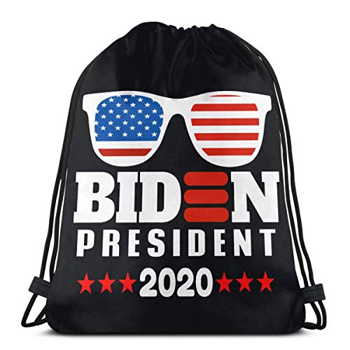 QUEMIN Biden 2020 Sport Bag Gym Sack Mochila con cordón 14,2 x 16,9 Pulgadas / 36 x 43 cm