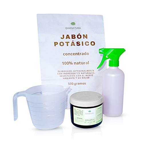 Quianatura Jabón Potásico Concentrado para 30 litros, insecticida Natural, Tratamiento ecológico y Biodegradable para Tus Plantas