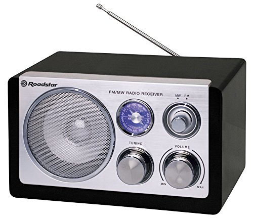 Radio portátil AM/FM Roadstar HRA-1200N/BK color negro