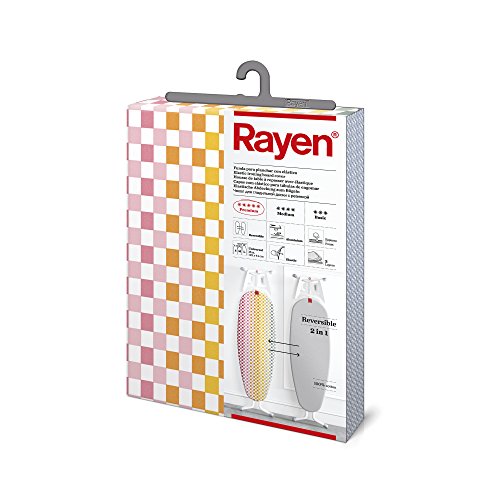 Rayen 6282.01, Funda para tabla de planchar con elástico, 3 capas, Multicolor, 127 x 51 cm