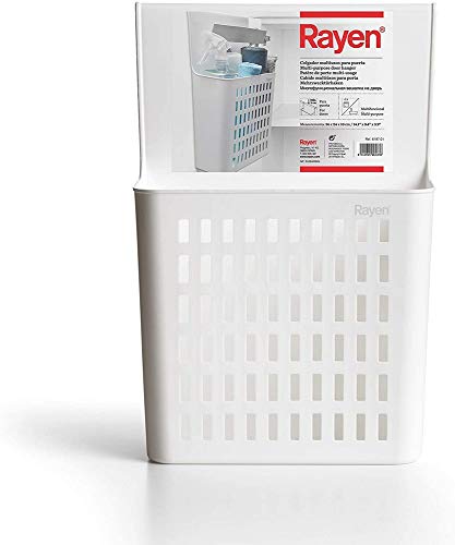 Rayen Multiusos para Puertas de armarios | Colgador Multifuncional | No Requiere instalación | Dimensiones: 36 x 24 x 10 cm, Polipropileno, Blanco, 36x24x10 cm Rayen Multiusos para Puertas de armarios | Colgador Multifuncional | No Requiere instalación | Dimensiones: 36 x 24 x 10 cm, Polipropileno, Blanco, 36x24x10 cm