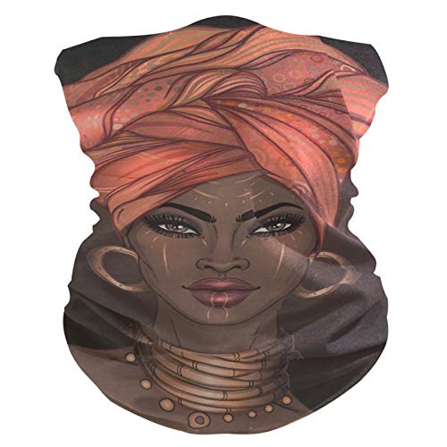 RELEESSS - Máscara para mujer africana, lavable, bandanas para la cabeza, corbatas para el pelo, bufanda, diadema, multiusos, para hombres y mujeres, unisex