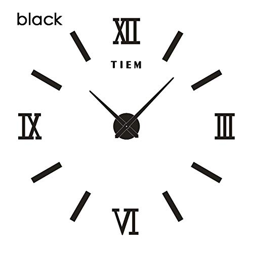 Reloj de Pared Reloj De Pared Grande Reloj Espejo Etiqueta DIY Acrílico 3D Breve Diseño Moderno Luminoso Luminova Times Quartz Fashion Horlorge 47 Pul