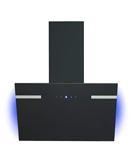 respekta Campana inclinada de diseño, 60 cm, color negro con retroiluminación CH69060SA+, eficiencia energética A+.
