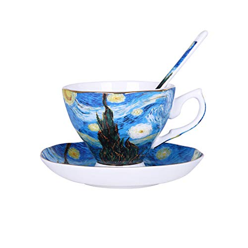 RONGXIANMA Mug 200Mlhigh Art Painting Coffee Cup Starry Sunflower Seeder Iris Saint Remy Coffee Tea Cup