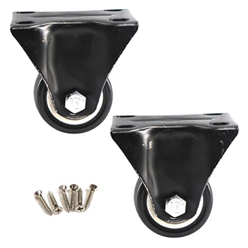 Ruedas fijas para muebles de 1,5 pulgadas, ruedas de poliuretano resistente, rodamiento de carga de 50 kg para cada rueda (paquete de 2) Ruedas fijas para muebles de 1,5 pulgadas, ruedas de poliuretano resistente, rodamiento de carga de 50 kg para cada rueda (paquete de 2)