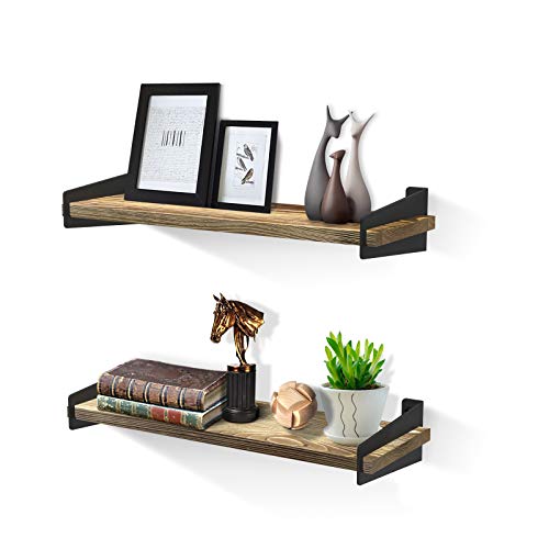 SHAN ZU - Estantería Flotante para Pared 2 Unidades, para Dormitorio Cocina baño Sala de Estar Oficina, 43×15×1,5 CM SHAN ZU - Estantería Flotante para Pared 2 Unidades, para Dormitorio Cocina baño Sala de Estar Oficina, 43×15×1,5 CM