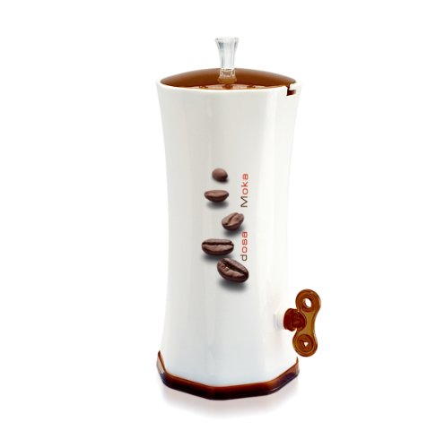 Snips Dosa Moka - Dispensador de Granos de café (plástico), Color Blanco y marrón