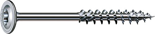 SPAX Tornillo para construcción de madera, 10,0 x 240 mm, 25 unidades, T-Star Plus, cabeza de plato, rosca parcial, 4CT, Wirox A3J, 251011002405