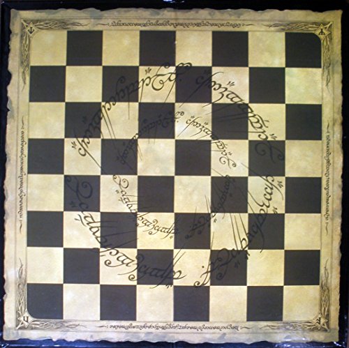 Tablero de ajedrez para la colección Ajedrez Señor de los Anillos realizado en cartón 41x41 cms