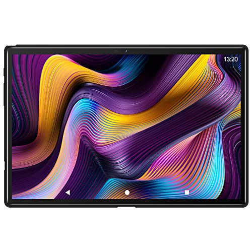 Tablet 10 Pulgadas, 5G Wi-Fi, 4G LTE Dual SIM, Android 10.0 YESTEL T5 Tablet PC, Procesador Octa-Core 1.6 GHz, HD Display, Face ID, 3 GB de RAM, 64 GB Ampliables hasta 128 GB, Color Negro