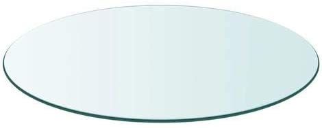 Tapa de Cristal para Mesa Redonda en Varias Medidas con Forma Circular Vidrio (Redondo 110 cm)