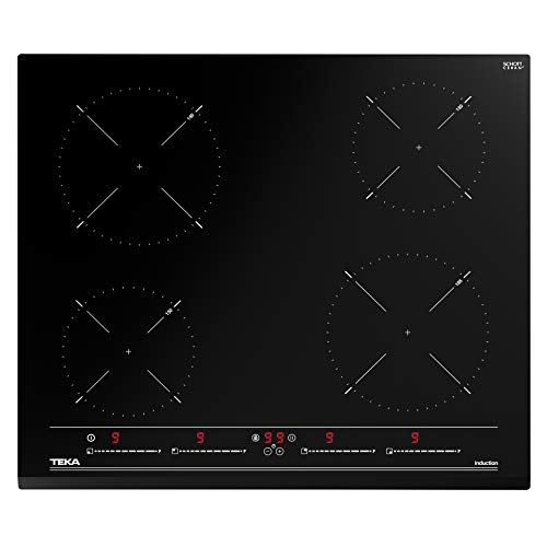 Teka IZC 64010 MSS Placa de inducción Multislider de 60cm Cristal Negro | 4 Zonas de cocción | 5.8X 60 x 51, Normal