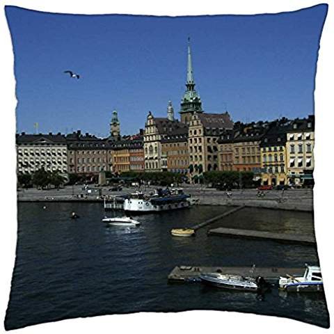 The Old town in Stockholm - Throw Pillow Cover Case (18