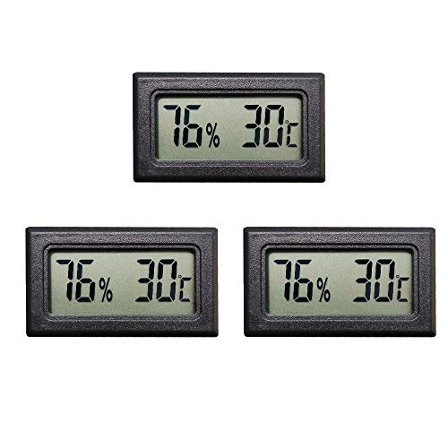 Thlevel Mini Termómetro Higrómetro Digital Interior de Temperatura y Humedad (3 PCS)
