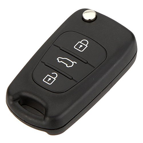 TOOGOO Reemplazo 3 botones Entrada sin llave Combinacion de Caja de llave Cascara de llave Llavero de coche del tiron plegable de control remoto Compatible con Hyundai i30 i20 TOOGOO Reemplazo 3 botones Entrada sin llave Combinacion de Caja de llave Cascara de llave Llavero de coche del tiron plegable de control remoto Compatible con Hyundai i30 i20