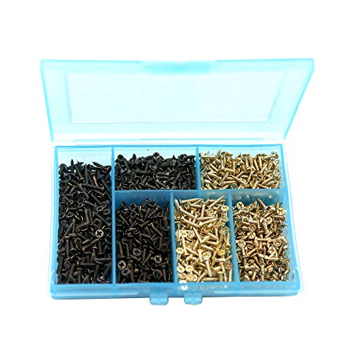 Tornillos de Cruz Cabeza Avellanada Tornillos Madera Juego de Bricolaje Tornillo Pequeño Combinación Caja de Tornillo de Madera Tres Modelos dos Colores un Total de 6 * 200PCS Tornillos de Cruz Cabeza Avellanada Tornillos Madera Juego de Bricolaje Tornillo Pequeño Combinación Caja de Tornillo de Madera Tres Modelos dos Colores un Total de 6 * 200PCS