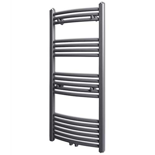 UnfadeMemory Radiador Toallero Agua Calefaccion de Pared con Estilo de Curva para Calentador de Toallas y Calentador de Espacio,Acero (500x1160mm, Gris) UnfadeMemory Radiador Toallero Agua Calefaccion de Pared con Estilo de Curva para Calentador de Toallas y Calentador de Espacio,Acero (500x1160mm, Gris)