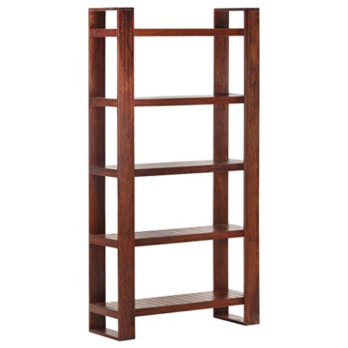 vidaXL Librería de Madera Maciza de Acacia marrón Miel 85x30x166 cm