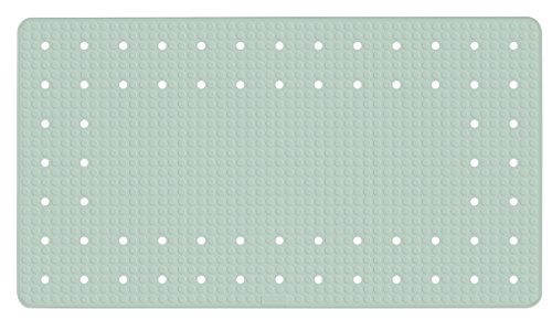 WENKO Alfombra de baño Mirasol mienta - alfombra para bañera antideslizante con ventosas, Caucho natural, 39 x 69 cm, Verde menta WENKO Alfombra de baño Mirasol mienta - alfombra para bañera antideslizante con ventosas, Caucho natural, 39 x 69 cm, Verde menta