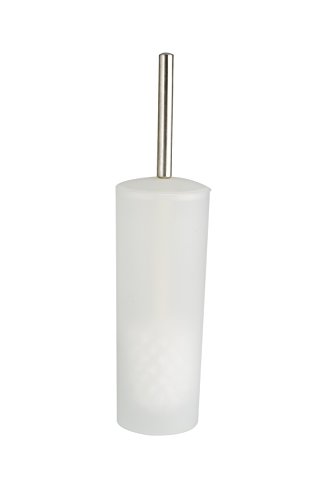 WENKO Escobillero Arktis - blanco opalino, Polipropileno, 9.5 x 38.5 x 9.5 cm, Blanco