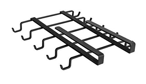 Wenko Organizador de Armario para 10 Tazas, Acero, Negro, 22 x 5 x 28 cm Wenko Organizador de Armario para 10 Tazas, Acero, Negro, 22 x 5 x 28 cm