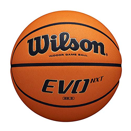 Wilson EVO NEXT GAME, Balón de baloncesto, Interior, Material compuesto de textura granulada, WTB0901XB