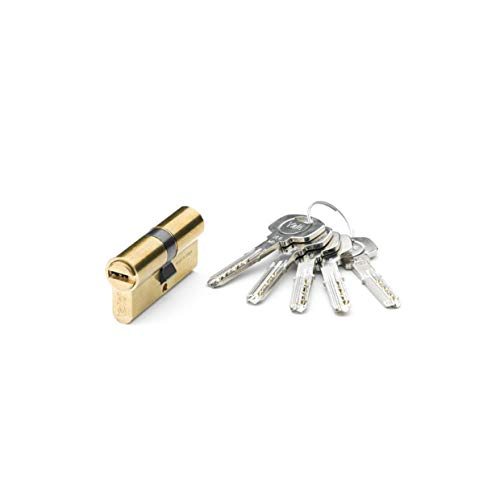 Yale, YL63535LTDE, Cilindro de Seguridad, YL6 DS, Doble Embrague, Leva Larga, Llave - Llave, Latonado, 35 x 35 mm Yale, YL63535LTDE, Cilindro de Seguridad, YL6 DS, Doble Embrague, Leva Larga, Llave - Llave, Latonado, 35 x 35 mm
