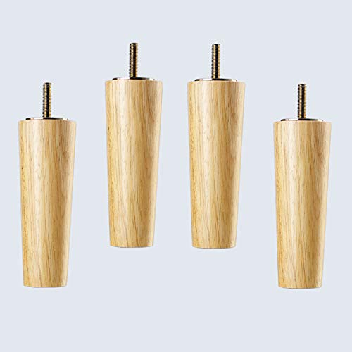 Yanty Patas De Muebles De Madera Maciza,Pies De Soporte De Madera,Pie De Repuesto para Bricolaje,Varillas De Tornillo De 8Mm,Conos Pulidos A Mano,Juego De 4Piezas,35cm/14in Yanty Patas De Muebles De Madera Maciza,Pies De Soporte De Madera,Pie De Repuesto para Bricolaje,Varillas De Tornillo De 8Mm,Conos Pulidos A Mano,Juego De 4Piezas,35cm/14in