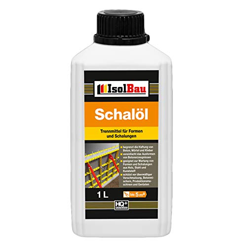 1 litro de aceite de chal profesional, antiaglomerante de hormigón, encofrado, antiaglomerante para formas y encofrado, para madera, metal, revestimientos de matrices y protección de mezclas