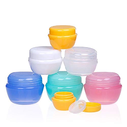 24 Piezas de envases cosméticos vacíos tarros de Viaje de plástico para el Polvo de uñas de Crema de Sombra de Ojos 24 Piezas de envases cosméticos vacíos tarros de Viaje de plástico para el Polvo de uñas de Crema de Sombra de Ojos