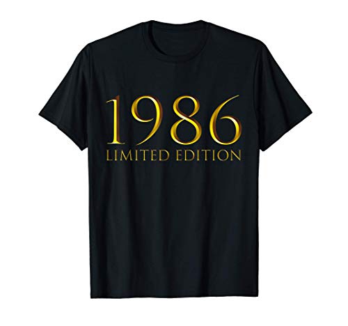 35 Años Cumpleaños Chico Chica Regalo Deco Divertido 1986 Camiseta