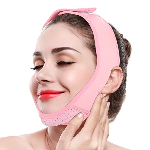 Adelgazante Facial Vendajes de Cara V-line mascarilla para Adelgazar Papada Reductor y Antiarrugas cuidado facial piel compacto