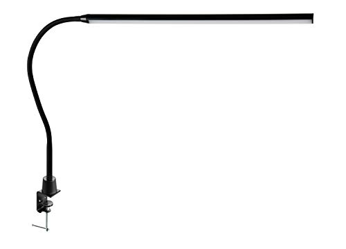 Alco Lámpara Escritorio o Trabajo con Pinza de Mesa, Color Negro, Regulable en 3 Niveles, Interruptor de Encendido y Apagado, 56 ledes, plástico, 10 W, Aprox. 60 x 2,5 x 50 cm Alco Lámpara Escritorio o Trabajo con Pinza de Mesa, Color Negro, Regulable en 3 Niveles, Interruptor de Encendido y Apagado, 56 ledes, plástico, 10 W, Aprox. 60 x 2,5 x 50 cm