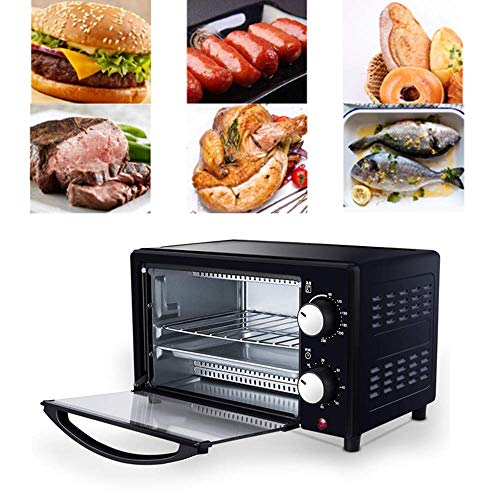 Angela Horno Tostador sobre encimera de Acero Inoxidable de 12L, diseño temporizado, Control de Temperatura preciso, para Hornear en el Dormitorio de la Cocina doméstica, 800 W, Negro Angela Horno Tostador sobre encimera de Acero Inoxidable de 12L, diseño temporizado, Control de Temperatura preciso, para Hornear en el Dormitorio de la Cocina doméstica, 800 W, Negro