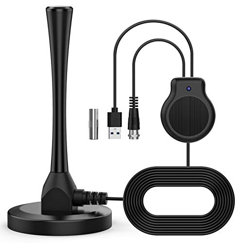 Antena TV Interior Digital de Alta definición de 240 Millas con Amplificador de señal Inteligente con Base magnética Estable para Canales de TV 1080P 4K de DTMB, ATSC, DVB-T, DMB-T ect Antena TV Interior Digital de Alta definición de 240 Millas con Amplificador de señal Inteligente con Base magnética Estable para Canales de TV 1080P 4K de DTMB, ATSC, DVB-T, DMB-T ect