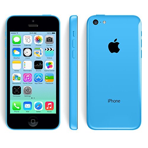 Apple iPhone 5C - 4G Smartphone Libre iOS 7 (Pantalla 4" IPS, Cámara 8 MP, A1532, Dual-Core 1.3 GHz, 8GB ROM, 1 GB RAM, Siri) (Azul) (Reacondicionado)