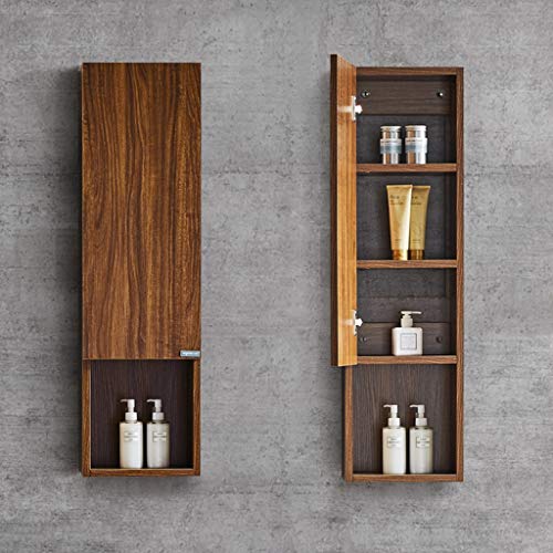 Armarios de pared Gabinete para Colgar en la Pared del hogar gabinete Lateral de Madera Maciza de Cocina Botiquín de 4 Capas Estante de Almacenamiento de baño Armarios