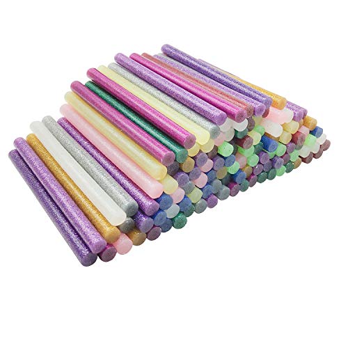 Barras de Pegamento Termofusible, 12 colores Barras de Silicona Caliente Adhesivos Coloreados del Arma del Pegamento para DIY Art Craft (120 piezas)