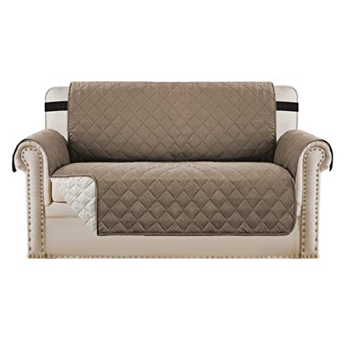 BellaHills Protectores de sofá Impermeables de 2 plazas de Mascotas/Perros Fundas de sofá Fundas de Muebles Antideslizantes Color Reversible (2 plazas, marrón/Beige) BellaHills Protectores de sofá Impermeables de 2 plazas de Mascotas/Perros Fundas de sofá Fundas de Muebles Antideslizantes Color Reversible (2 plazas, marrón/Beige)