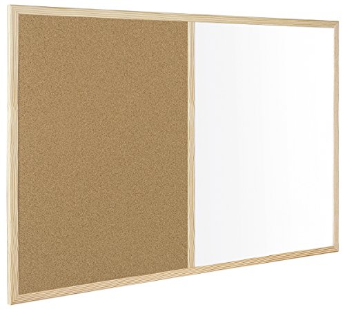 Bi-Office Budget - Tablero. 900 x 600 mm, color marrón y blanco
