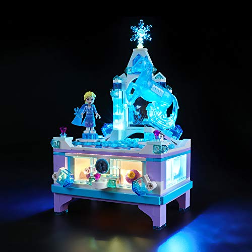 BRIKSMAX Kit de Iluminación Led para Joyero Lego Disney Frozen Elsa,Compatible con Ladrillos de Construcción Lego Modelo 41168, Juego de Legos no Incluido