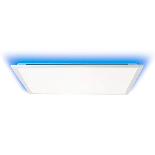 BRILLIANT lámpara Allie LED plafón 60x60cm blanco | 1x 39W LED integrado, (4072lm, 2700-6500K) | Escala A ++ a E | Con control remoto/regulable/función de luz nocturna
