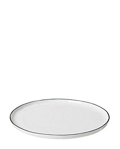 broste Copenhagen Plato llano (28 cm de diámetro), color blanco