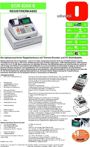 Caja registradora modelo ECR 8200 S