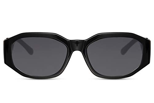 Cheapass Gafas de Sol Irregular Forma Negras con Grandes Patillas y Cabeza de León Gris Lentes UV400 Protegidas Mujeres Cheapass Gafas de Sol Irregular Forma Negras con Grandes Patillas y Cabeza de León Gris Lentes UV400 Protegidas Mujeres